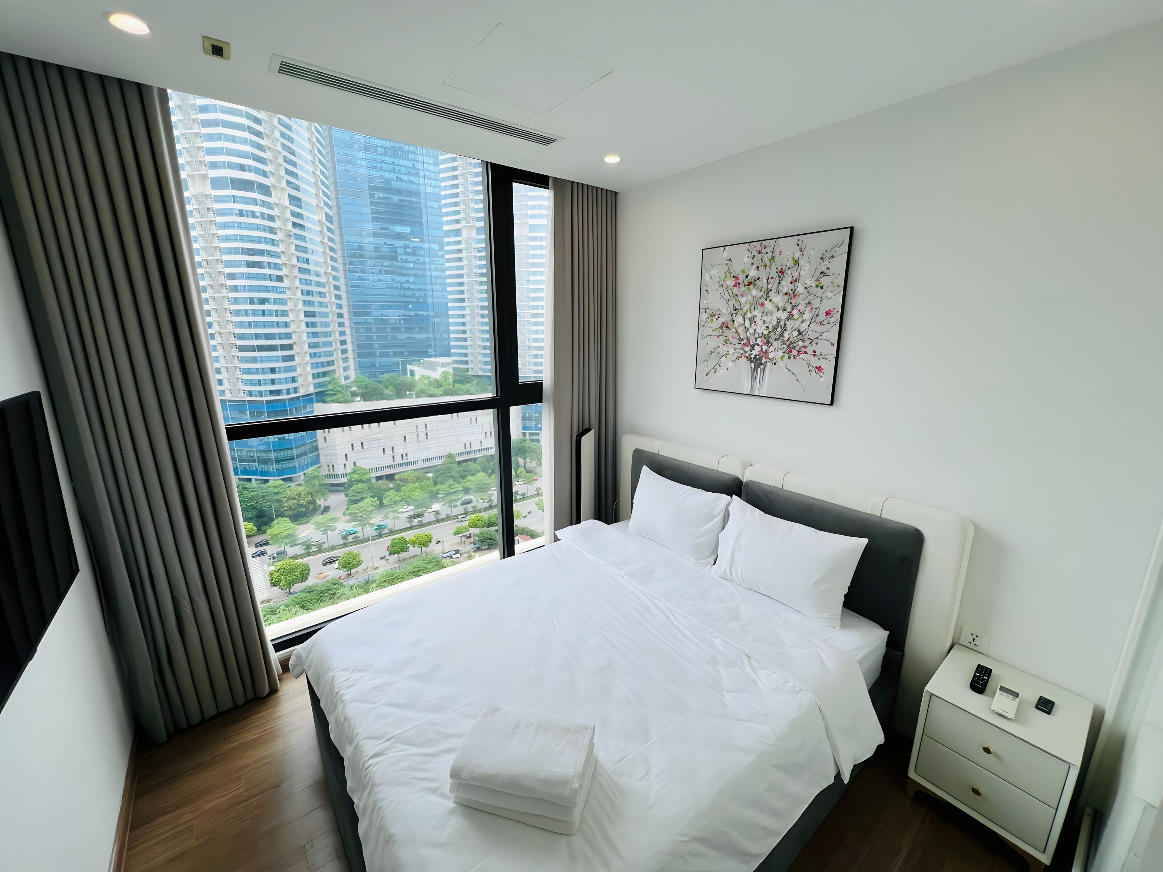 华丽公寓, 3 间卧室, 城市景观 | 高档床上用品、羽绒被、特色装修、特色家居