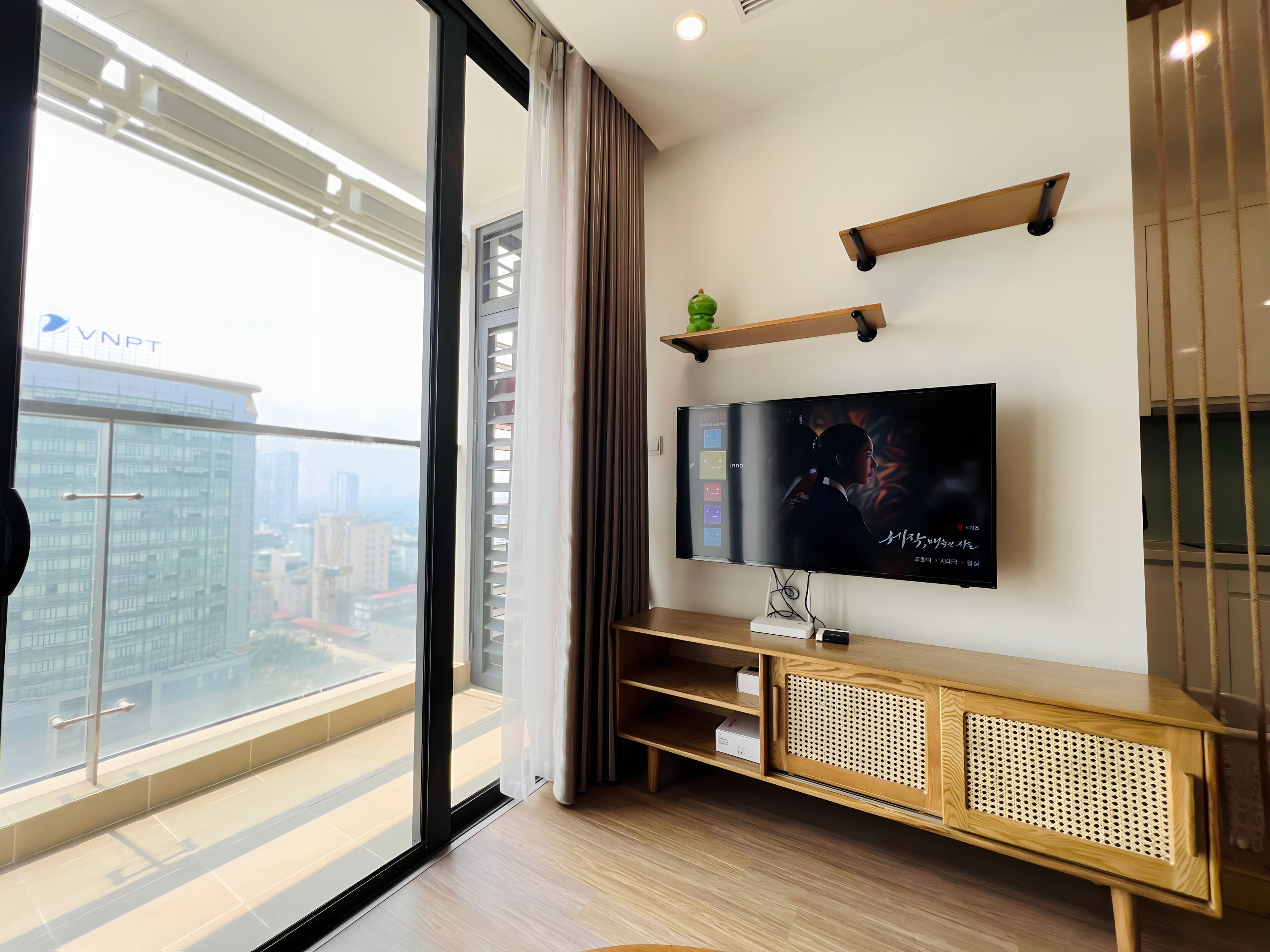 Deluxe Apartment, 2 Bedrooms, City View | Television