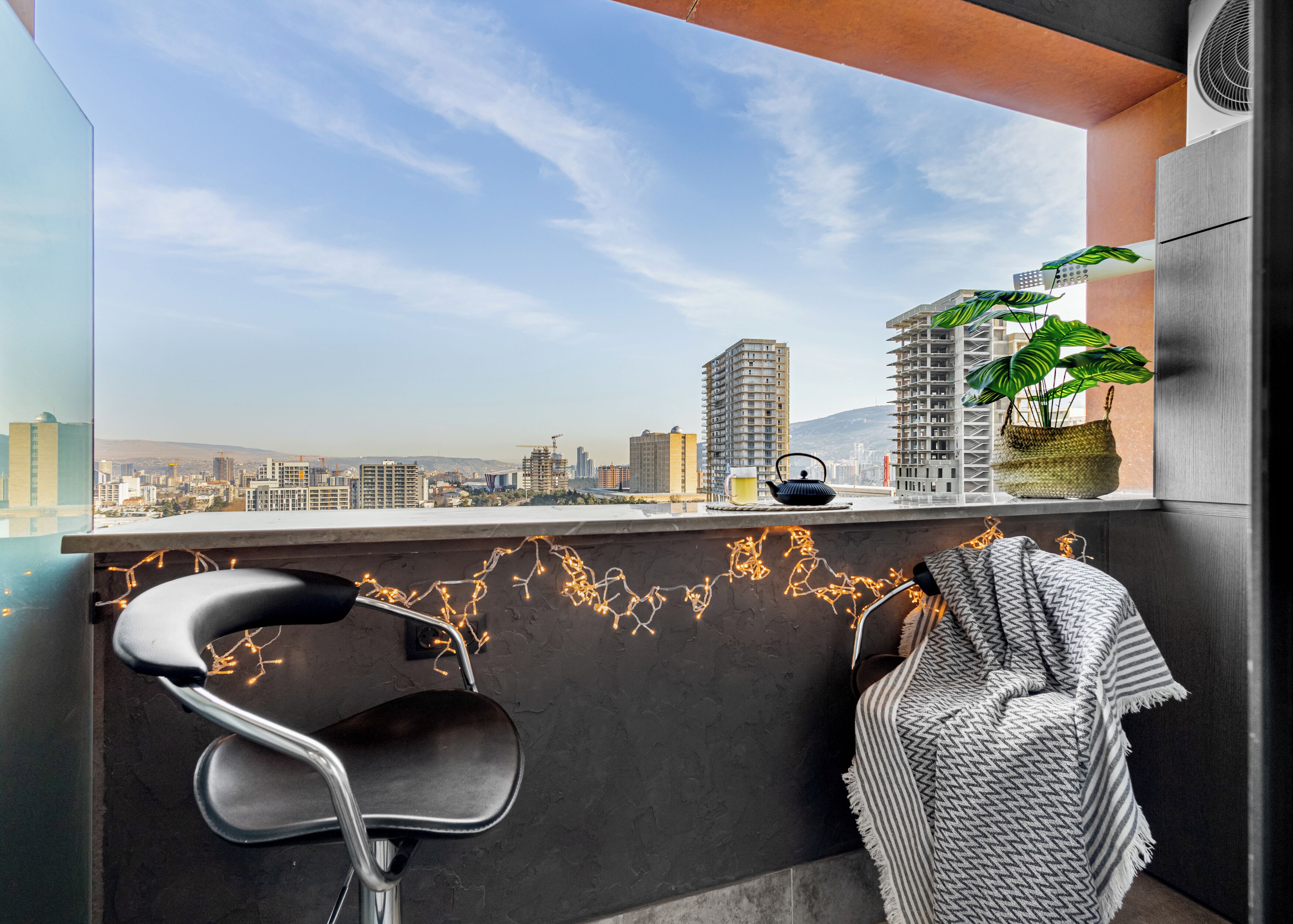 Studio, Stadtblick | Balkon