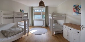 2 chambres, lit parapluie, Wi-Fi gratuit, draps fournis