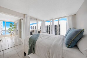 2 bedrooms, desk, iron/ironing board, travel crib