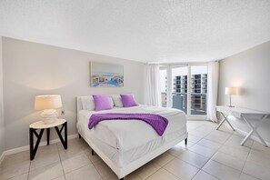 2 bedrooms, desk, iron/ironing board, travel crib