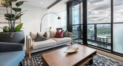 Scandinavian designer stay with 270° cityscapes