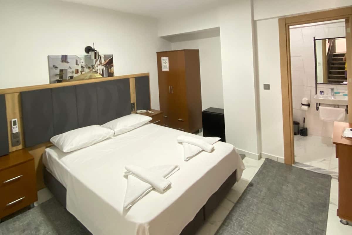 Economy Double Room | 1 bedroom, premium bedding, free minibar, desk