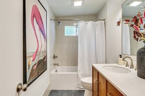 Bathroom - Mid-century Modern Lake Cottage in Indiana! (Greenfield)