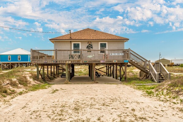House, 3 Bedrooms | Exterior - Palms 105 - 105 Pushmataha 3 Bedroom Home by RedAwning (Dauphin Island)