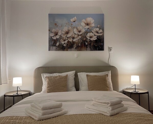 2 bedrooms, iron/ironing board, travel crib, WiFi