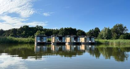 Houseboat by Lake Jamno with Rooftop Terrace