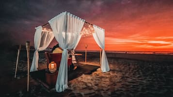 On the beach