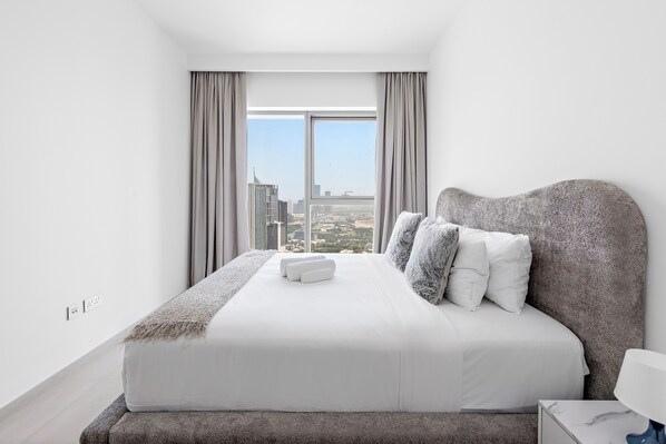 1 غرفة نوم وخزنة داخل الغرفة ومكواة/لوح كي وواي فاي