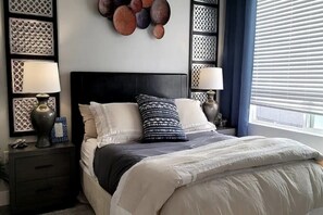 1 slaapkamer, een strijkplank/strijkijzer, wifi, beddengoed