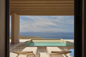 Outdoor pool - Homatinos Villa, a SeaView Sanctuary with 2 Pools (H47C+VFF Exomvourgo, Greece)
