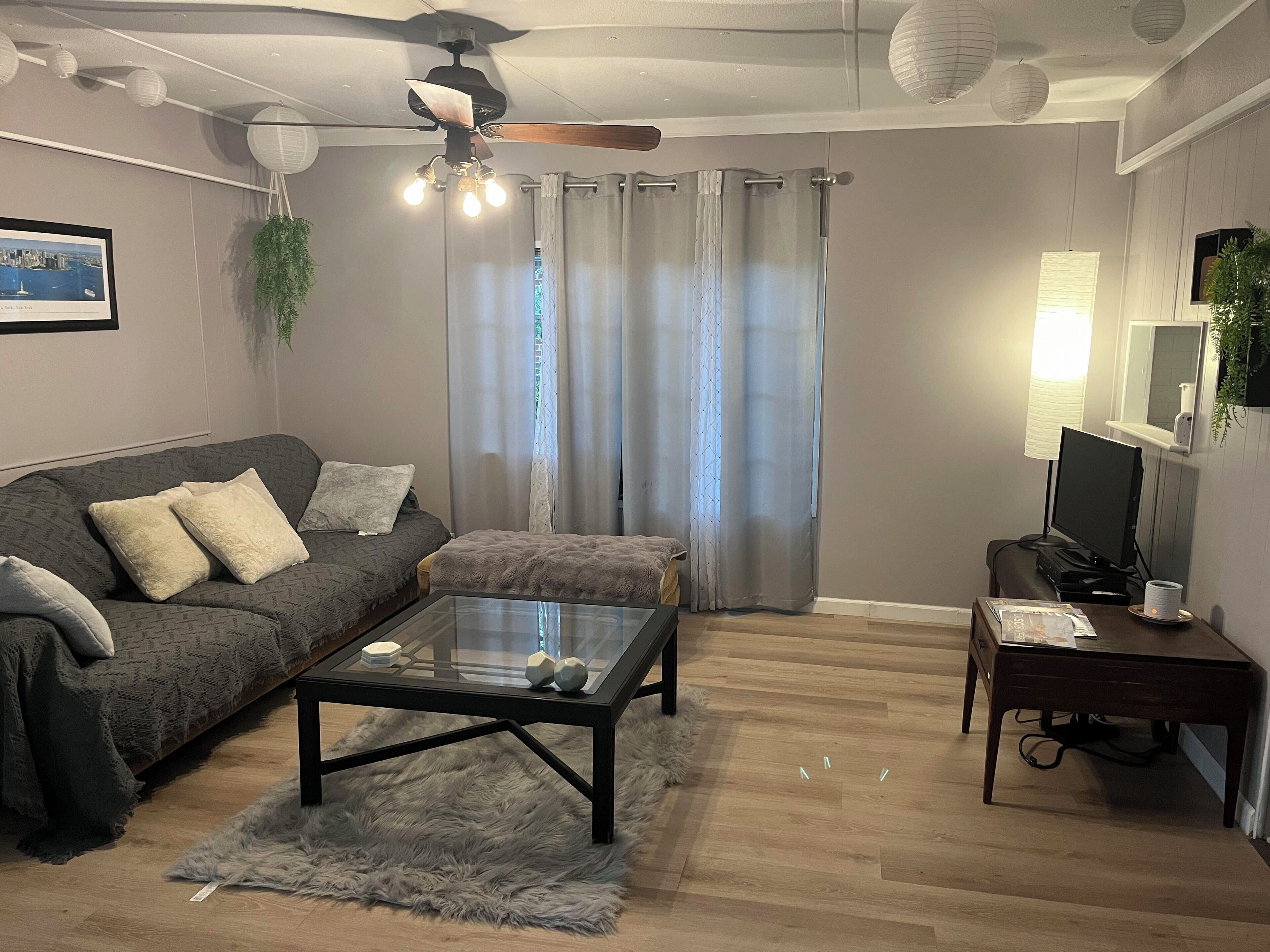 Smart TV, libros y estéreo 