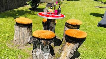 屋外ダイニングエリア