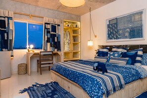 Design-Studiosuite, Nichtraucher, Blick auf die Lagune | Zimmersafe, individuell dekoriert, individuell eingerichtet