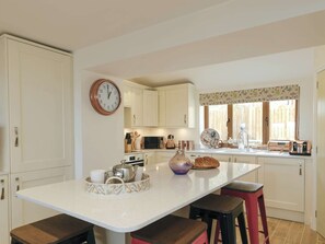 Dishwasher, high chair, cookware/dishes/utensils