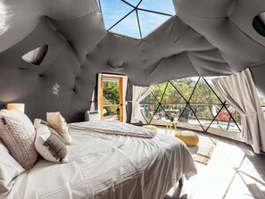 1 bedroom, free WiFi, bed sheets - GeoDome 100 mi Views 2½ mi to BR (Lenoir)