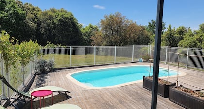 Villa au calme, 6 personnes, piscine privée