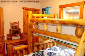 5 bedrooms, desk, iron/ironing board, travel crib