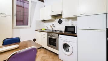 Apartment | Private kitchen | Espresso maker, coffee/tea maker, electric kettle, dining tables