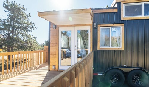 Tiny House in the Big Mountains w/ Hot Tub & EV Charger!  Near Colorado Springs!