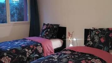 2 bedrooms, iron/ironing board, travel crib, WiFi