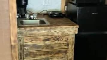 Micro-ondas, cooktop, cafeteira/chaleira