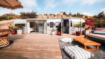 Casa móvil, vistas a la montaña | Terraza o patio