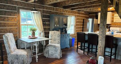 Charming Creekside Cabin next to 4 Mile Creek with mountain views. Dog friendly!