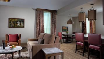Superior Suite, 1 Bedroom | Living area | 42-inch flat-screen TV with satellite channels