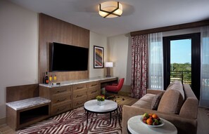 Luksusrom, 1 kingsize-seng med sovesofa | Sengetøy av topp kvalitet, safe på rommet og skrivebord