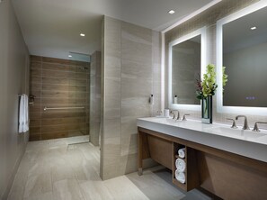 Superior Suite, 1 Bedroom | Bathroom | Hair dryer, bathrobes, towels, soap