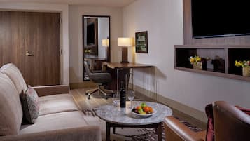 Superior Suite, 1 Bedroom | Living area | 42-inch flat-screen TV with satellite channels