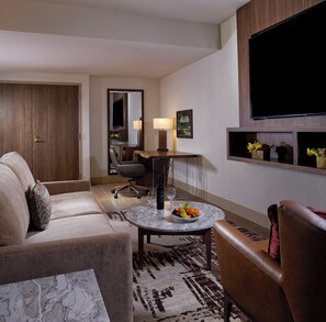 Superior Suite, 1 Bedroom | Living area | 42-inch flat-screen TV with satellite channels