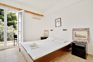 1 bedroom, free WiFi, bed sheets - Apartment 'Diamerima 2ari A' with Sea View, Wi-Fi and Air Conditioning (Perigiali)