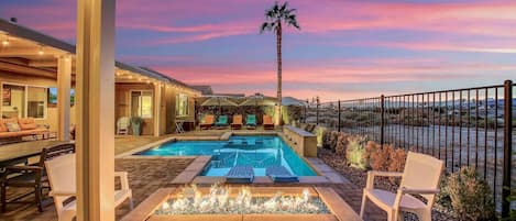 A heated pool