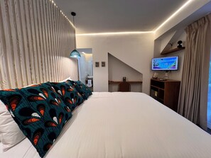 Chambre Double Supérieure, 1 grand lit, vue mer