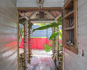 Exterior detail - Complete relaxation at Villa Lakaz with its spacious terrace and private pool. (Le Moule)