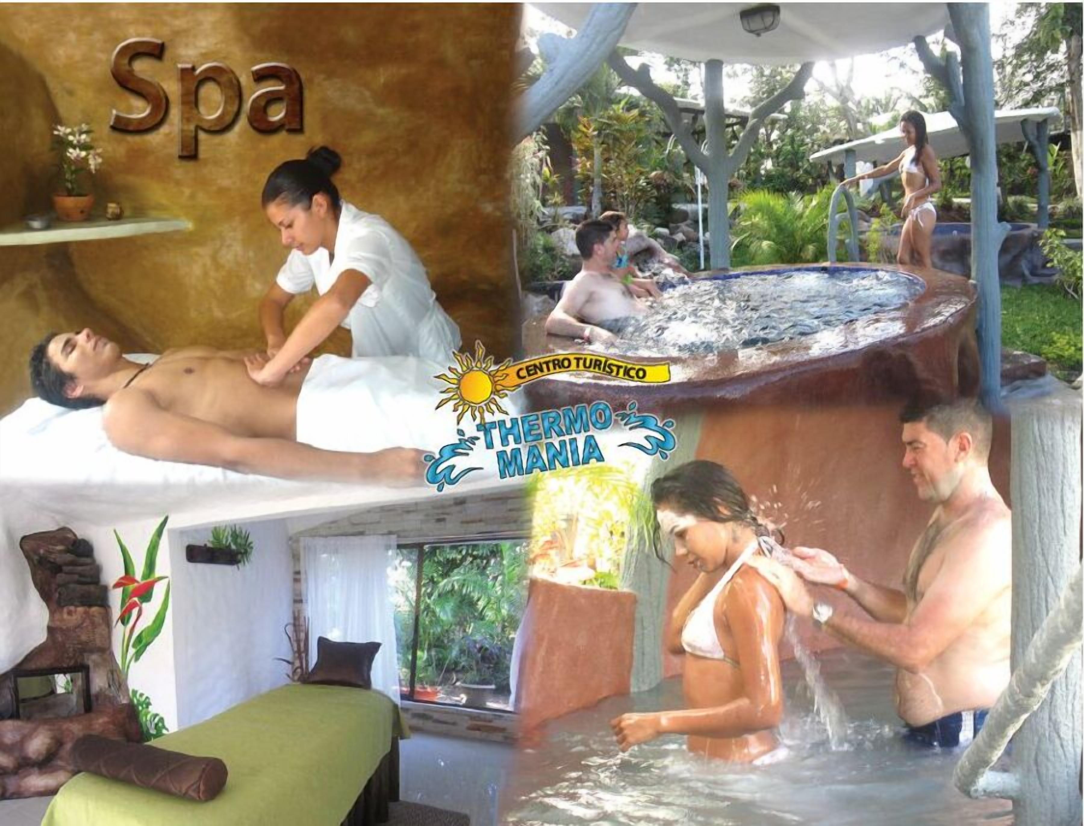 Sauna, hot tub, hot springs/mineral springs, mud baths, Swedish massages