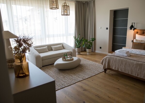 Habitación doble exclusiva | Caja de seguridad en la habitación y cortinas blackout 