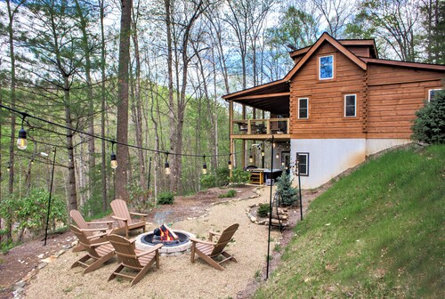 Hemlock Creek Cabin | Spacious Cabin with Game Room, Hot Tub, Fire Pit and Trails
