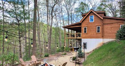 Hemlock Creek Cabin | Spacious Cabin with Game Room, Hot Tub, Fire Pit and Trails