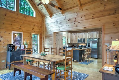 Hemlock Creek Cabin | Spacious Cabin with Game Room, Hot Tub, Fire Pit and Trails