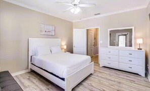 3 bedrooms, iron/ironing board, WiFi, bed sheets