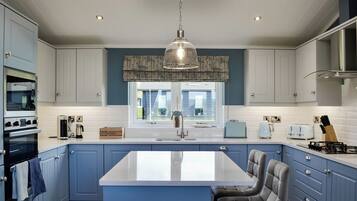 Fridge, oven, stovetop, toaster