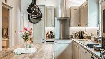 Fridge, oven, stovetop, toaster