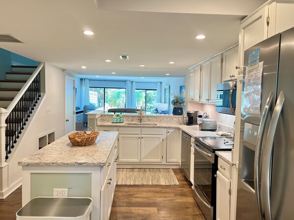 Microwave, oven, stovetop, dishwasher
