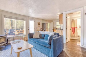 تلفزيون، مدفأة، كُتُب، مكتب