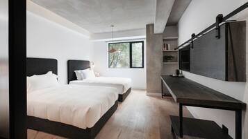 City Twin Room | Individually decorated, desk, blackout curtains, iron/ironing board