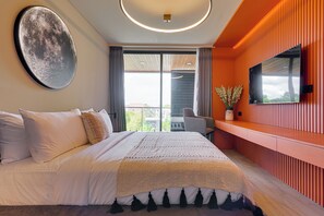 In-room safe, desk, laptop workspace, iron/ironing board